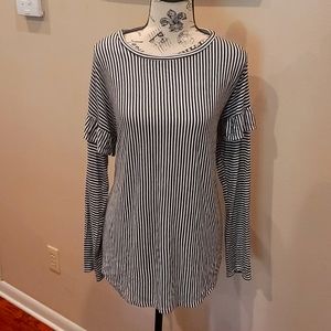 Striped Blouse Size Large